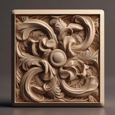 Patterns and decorations stl simple 4 3d model